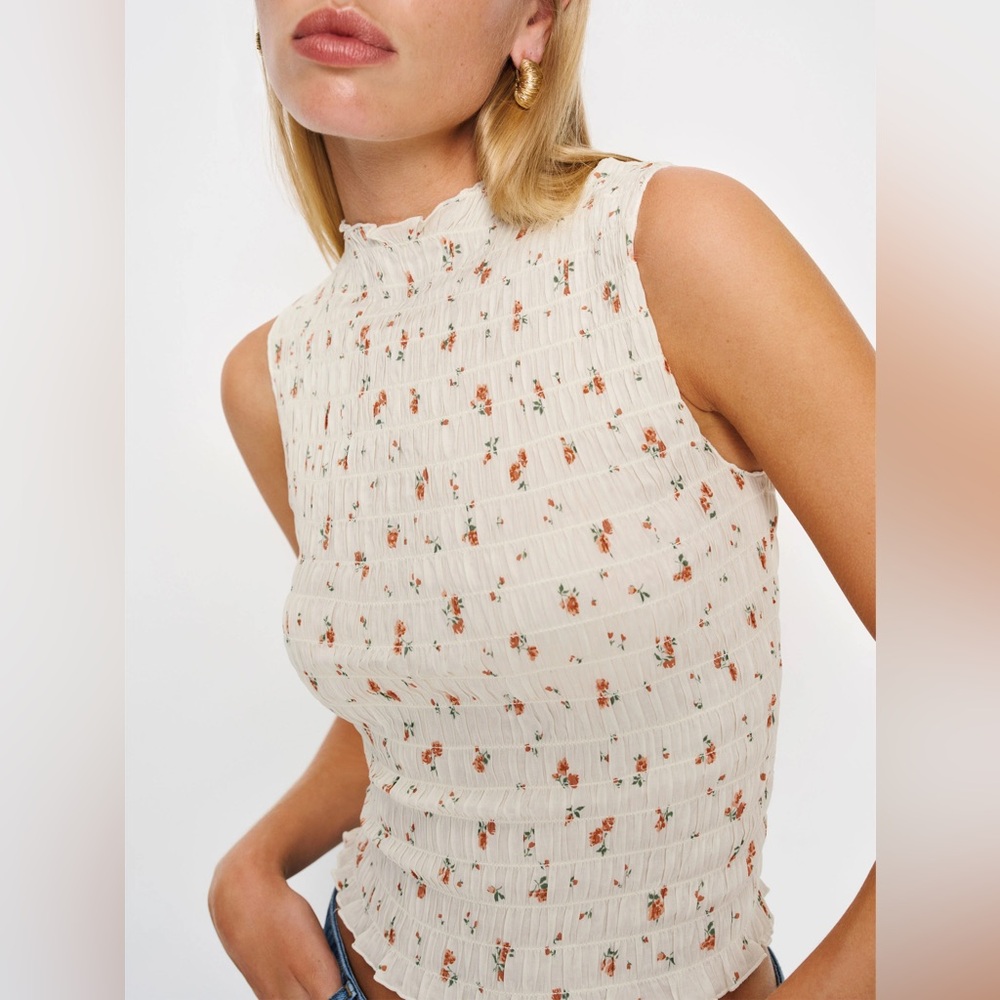 Reformation Adri Floral Sleeveless Top NWT